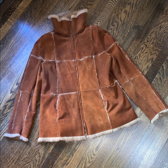 Armani Rabbit & Suede Coat